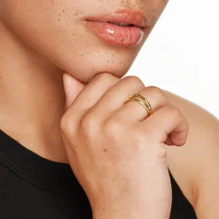 New Double Band Split Ring  in Gold 18k Fine Gold Plated | Rings