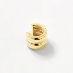 Fashion Double Curve Ear Cuff in Gold 18k Fine Gold Plated | Earrings