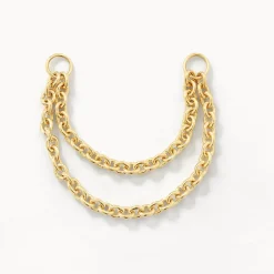 Outlet Double Earring Connector Chain in 10K Gold 10k Gold | Earrings