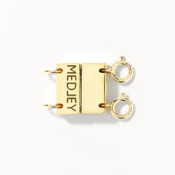 Hot Double Necklace Connector in Gold Under $150 | 18k Fine Gold Plated