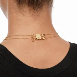 Hot Double Necklace Connector in Gold Under $150 | 18k Fine Gold Plated