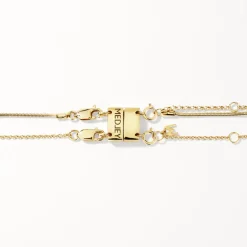 Hot Double Necklace Connector in Gold Under $150 | 18k Fine Gold Plated
