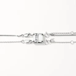 Discount Double Necklace Connector in Silver Under $150 | 925 Sterling Silver