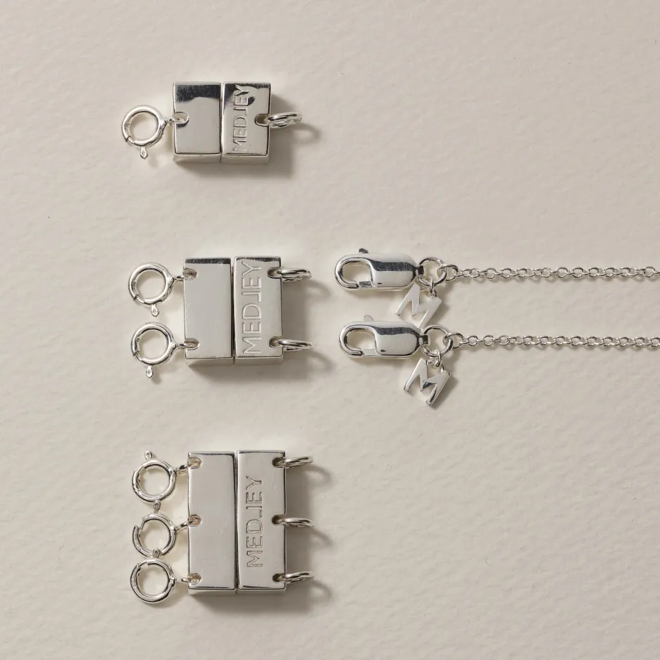 Discount Double Necklace Connector in Silver Under $150 | 925 Sterling Silver