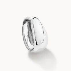 Sale Drop Dome Hoops in Silver Best Selling Gifts | 925 Sterling Silver