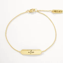 Discount Engravable Bar Bracelet in Gold Best Selling Gifts | Gifts For Her