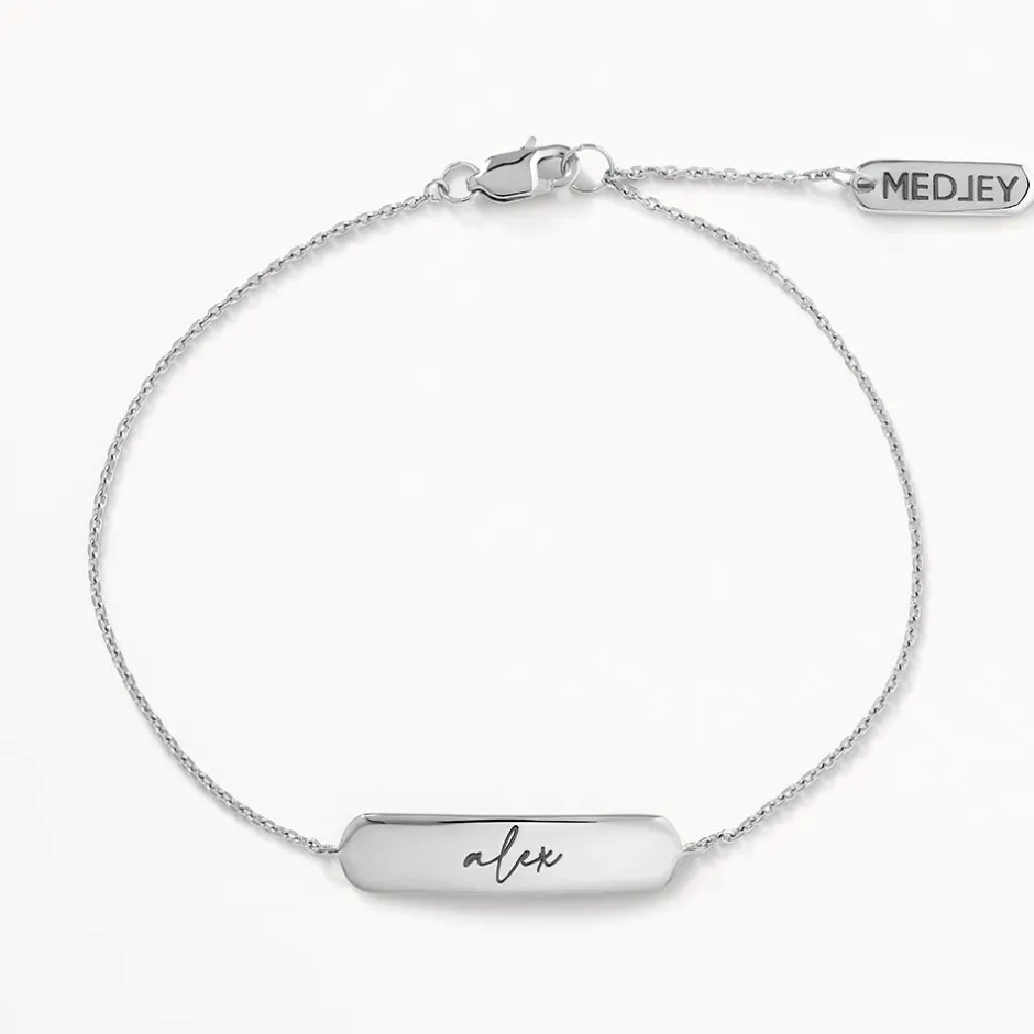 Discount Engravable Bar Bracelet in Silver Best Selling Gifts | Gifts For Her