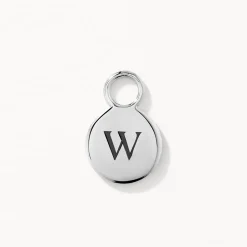 Outlet Engravable Circle Charm in Silver Engravable Jewellery | 925 Sterling Silver