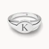 Best Engravable Circle Signet Pinky Ring in Silver Best Selling Gifts | Engravable Jewellery