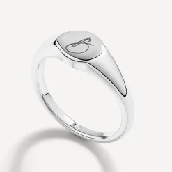 Best Engravable Circle Signet Pinky Ring in Silver Best Selling Gifts | Engravable Jewellery