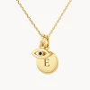 Hot Engravable Evil Eye Necklace in Gold Symbolic Jewellery | Engravable Jewellery