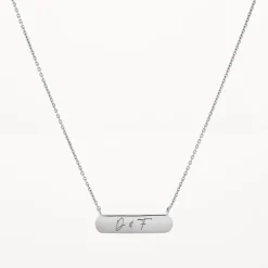 Discount Engravable Horizontal Bar Necklace in Silver Best Selling Gifts | Best Friend Gifts