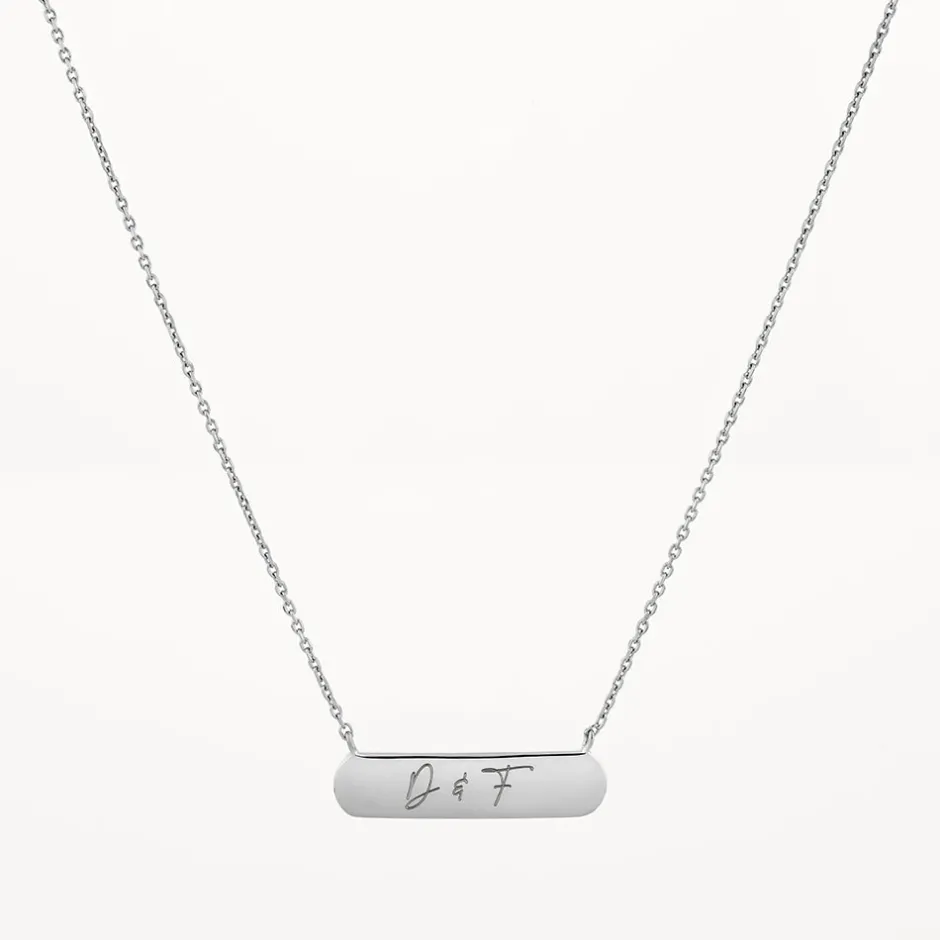 Discount Engravable Horizontal Bar Necklace in Silver Best Selling Gifts | Best Friend Gifts
