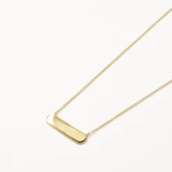 Hot Engravable Horizontal Bar Necklace in Gold Best Selling Gifts | Best Friend Gifts