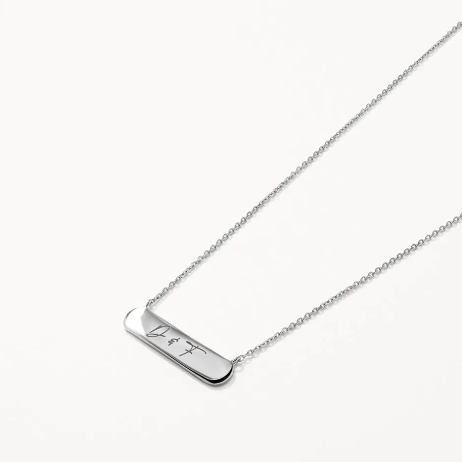 Discount Engravable Horizontal Bar Necklace in Silver Best Selling Gifts | Best Friend Gifts