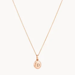 Fashion Engravable Oval Mini Locket Necklace in Rose Gold Best Selling Gifts | Gifts For Her