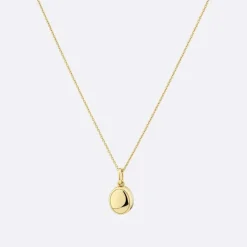 Clearance Engravable Oval Mini Locket Necklace in Gold Best Selling Gifts | Gifts For Her