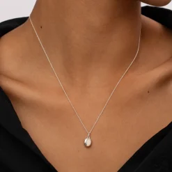 Clearance Engravable Oval Mini Locket Necklace in Silver Best Selling Gifts | Gifts For Her