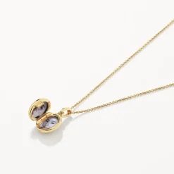 Clearance Engravable Oval Mini Locket Necklace in Gold Best Selling Gifts | Gifts For Her