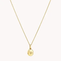 Clearance Engravable Oval Mini Locket Necklace in Gold Best Selling Gifts | Gifts For Her