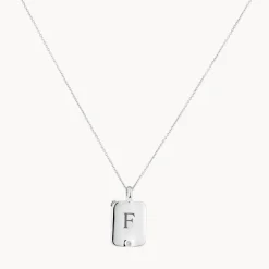 Sale Engravable Rectangle Flip Locket Necklace in Silver Gifts For Her | Engravable Jewellery