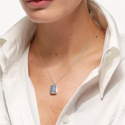 Sale Engravable Rectangle Flip Locket Necklace in Silver Gifts For Her | Engravable Jewellery