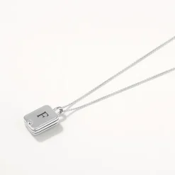 Sale Engravable Rectangle Flip Locket Necklace in Silver Gifts For Her | Engravable Jewellery