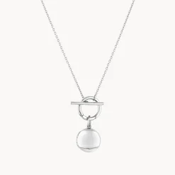 Discount Engravable Round Locket Fob Chain Necklace in Silver Engravable Jewellery | Locket Jewellery