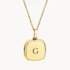 Hot Engravable Square Locket Necklace in Gold Best Selling Gifts | Gifts For Her