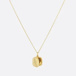 Hot Engravable Square Locket Necklace in Gold Best Selling Gifts | Gifts For Her