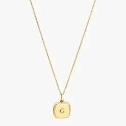 Hot Engravable Square Locket Necklace in Gold Best Selling Gifts | Gifts For Her