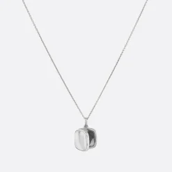 Best Engravable Square Locket Necklace in Silver Best Selling Gifts | Gifts For Her