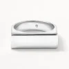 New Engravable Square Unisex Signet Ring in Silver Engravable Jewellery | 925 Sterling Silver