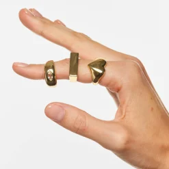 Best Engravable Square Unisex Signet Ring in Gold Engravable Jewellery | 18k Fine Gold Plated