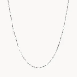 Fashion Figaro Paperclip Necklace in Silver 925 Sterling Silver | Necklaces & Pendants