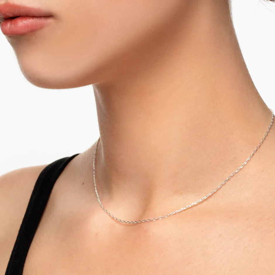 New Fine Anchor Chain Necklace in Silver Gifts For Him | 925 Sterling Silver