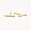 Clearance Fine Bar Stud Earrings in 10k Gold Bridal Gifts | 10k Gold