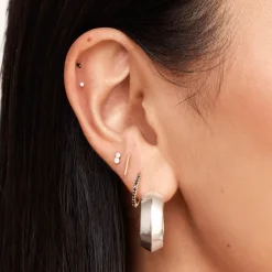 Clearance Fine Bar Stud Earrings in 10k Gold Bridal Gifts | 10k Gold