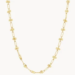 Best Fine Bauble Paperclip Chain Necklace in Gold 18k Fine Gold Plated | Necklaces & Pendants