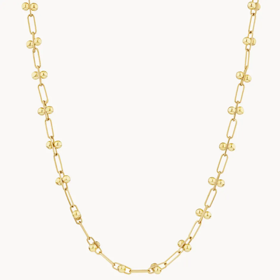 Best Fine Bauble Paperclip Chain Necklace in Gold 18k Fine Gold Plated | Necklaces & Pendants