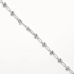 Discount Fine Bauble Paperclip Chain Necklace in Silver 925 Sterling Silver | Necklaces & Pendants