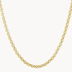 Online Fine Belcher Chain Necklace in Gold 18k Fine Gold Plated | Necklaces & Pendants