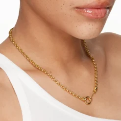 Online Fine Belcher Chain Necklace in Gold 18k Fine Gold Plated | Necklaces & Pendants