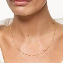 Sale Fine Curb Chain Necklace in Gold 18k Fine Gold Plated | Necklaces & Pendants
