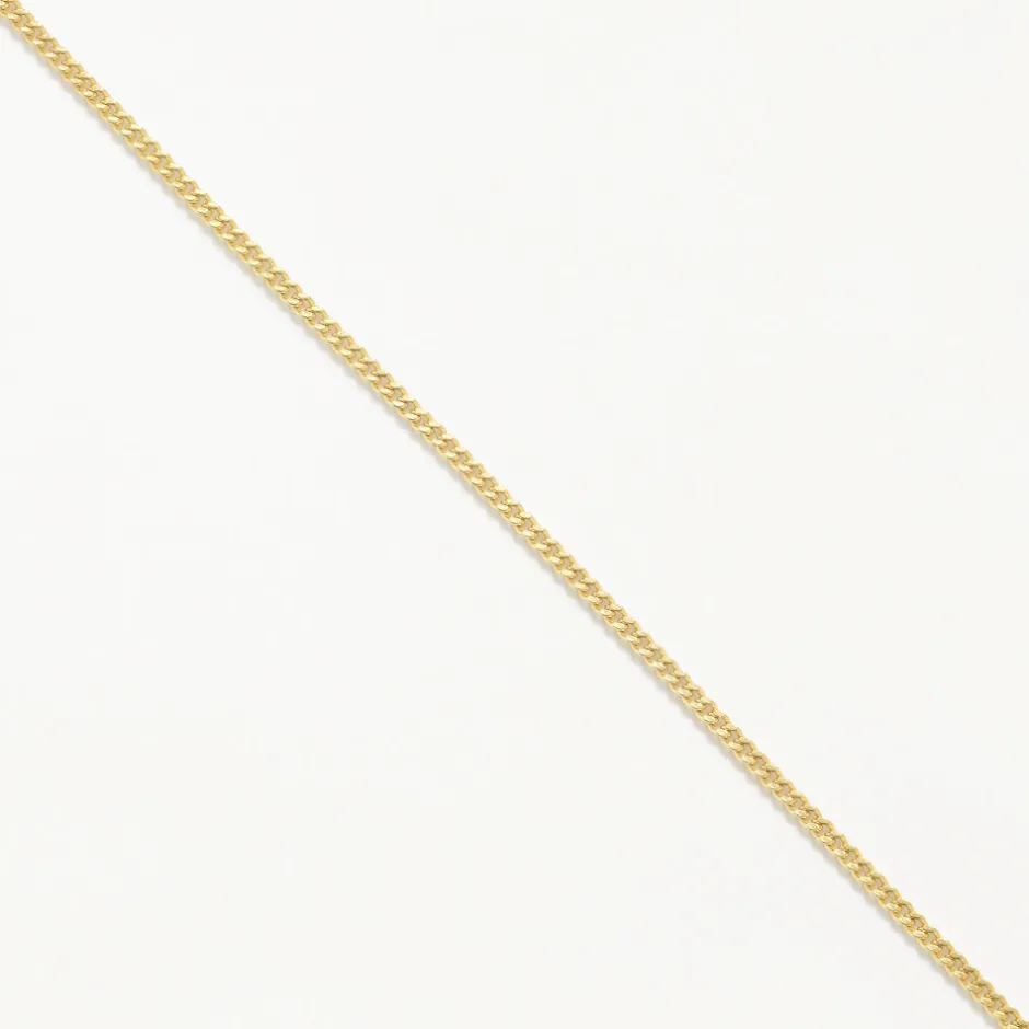 Sale Fine Curb Chain Necklace in Gold 18k Fine Gold Plated | Necklaces & Pendants