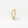 Discount Fine Diamond Helix Huggie Single Earring in 10k Gold Earrings | Diamond Earrings