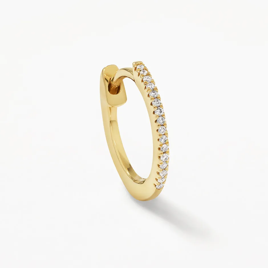 Fashion Fine Diamond Huggie in 10k Gold Best Selling Gifts | Gifts For Her