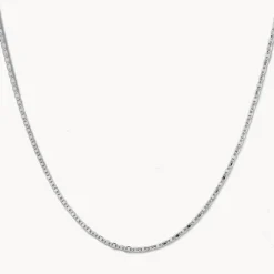 Clearance Fine Flat Anchor Chain Necklace in Silver Gifts For Him | 925 Sterling Silver