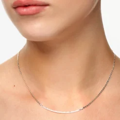 Clearance Fine Flat Anchor Chain Necklace in Silver Gifts For Him | 925 Sterling Silver