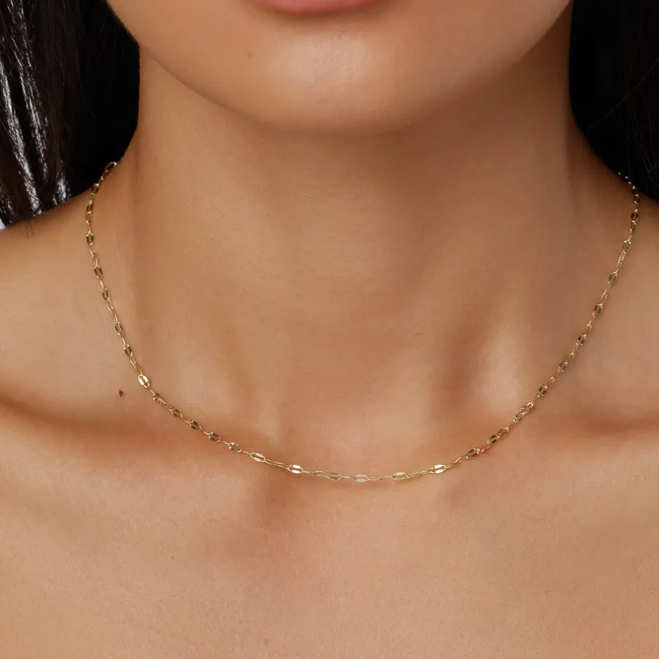 Best Fine Mirror Chain in Gold 18k Fine Gold Plated | Necklaces & Pendants